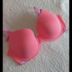 VS Perfect Shape T-Shirt Bra 36D Bright Coral